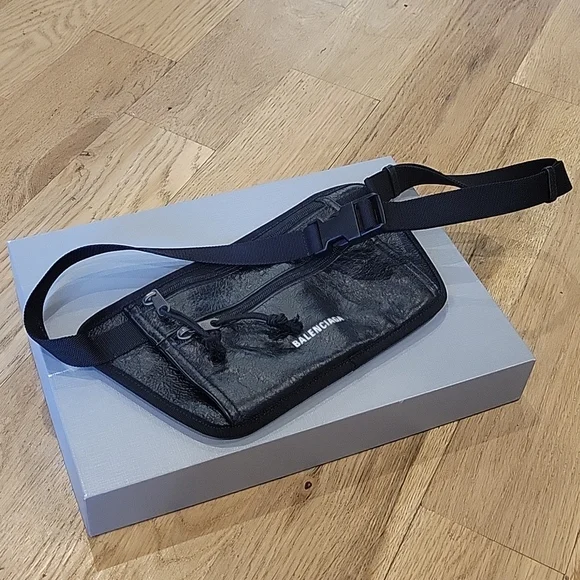Balenciaga leather fanny pack/cross body